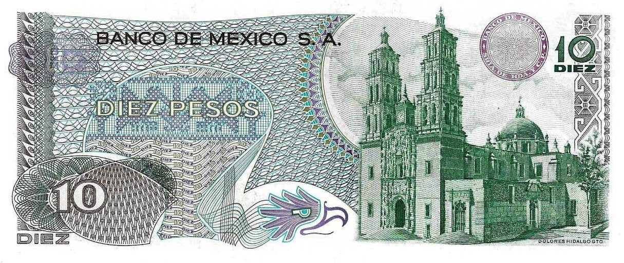 Mexico - 10 Pesos 1975 (# 63h)