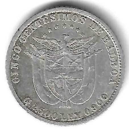 Panama - 5 Centimos 1904 (Km# 2)