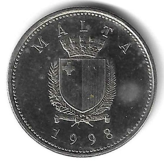 Malta - 10 Centimos 1998 (Km# 96)
