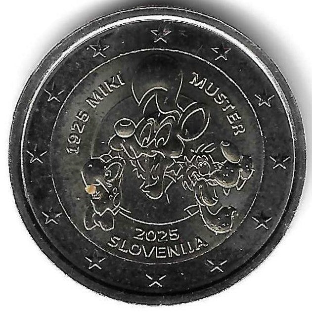 Eslovénia - 2 Euro 2025 (Km# ..) Miki Muster