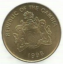 Gambia - 10 Bututs 1998 (Km# 56)