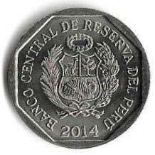 Peru - 1 Novo Sol 2014 (Km# 379) Caral
