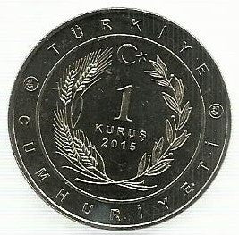 Turquia - 1 Kurus 2015 (Km# Novo) Khazar Khanate