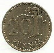 Finlandia - 20 Pennia 1981 (Km# 47)