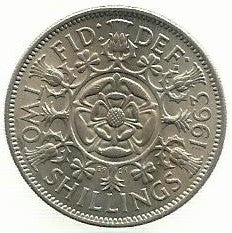 Inglaterra - 2 Shillings 1963 (Km# 906)