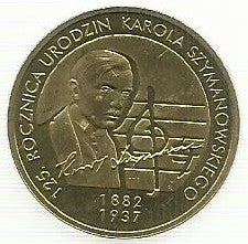 Polonia - 2 Zlote 2007 (Y# 612) Karol Szymanowski