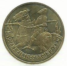 Polonia- 2 Zlote 2007 (Y# 611) Heavly Armored Knight