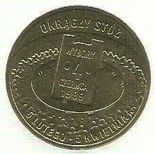 Polonia - 2 Zlote 2009 (Y# 680) Eleições 1989