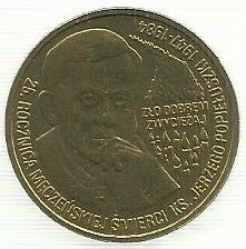 Polonia - 2 Zlote 2009 (Y# 700) Jerzy Popeiluszko