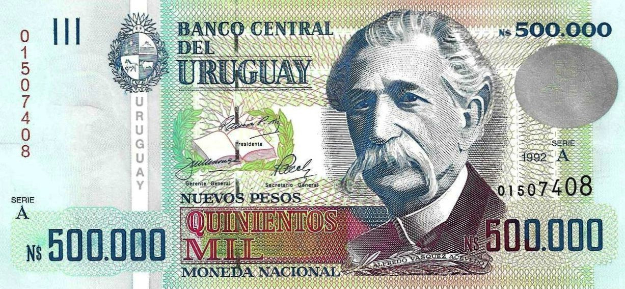 Uruguai - 500000 Novos Pesos 1992 (# 73)