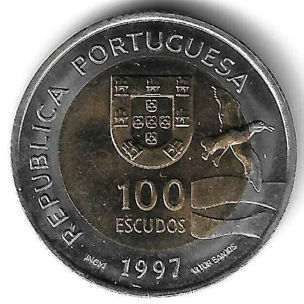 Portugal - 100$00 1997 (Km# 693) Exposição Mundial Lisboa