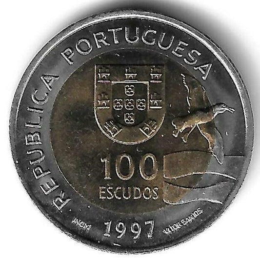 Portugal - 100$00 1997 (Km# 693) Exposição Mundial Lisboa