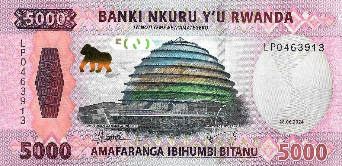 Ruanda - 5000 Francos 2024 (# 45)