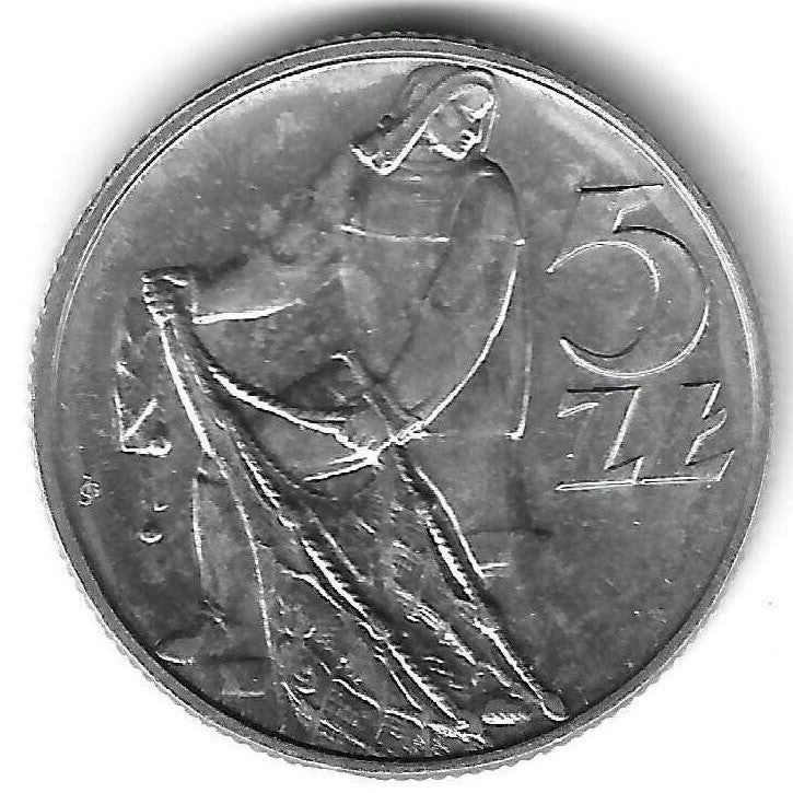 Polonia - 5 Zlotys 1974 (Km# 47)