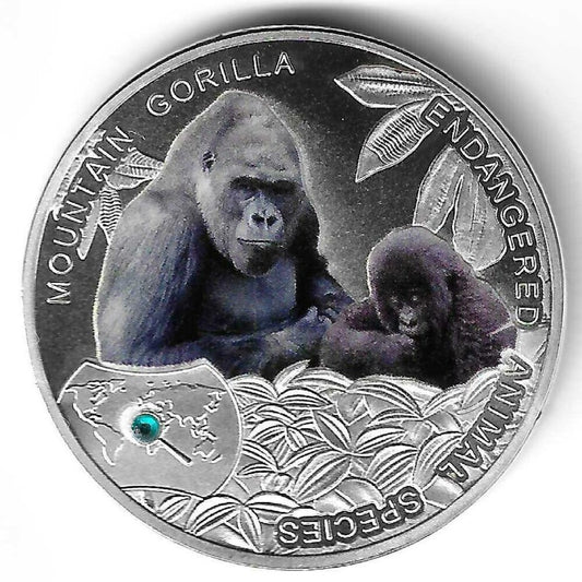 Zambia - 1000 Kwacha 2014 (Km# ..) Gorilas
