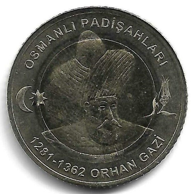 Turquia - 1 Lira 2024 (Km# ..) Orhan Gazi
