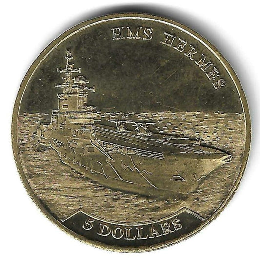 Nauru - 5 Dolares 2016 (Km# ..)  Hms Hermes