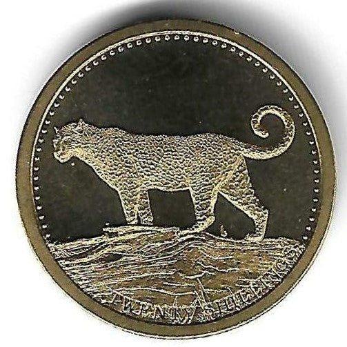 Somalia - 20 Shillings 2013 (Km# 243) Leopardo