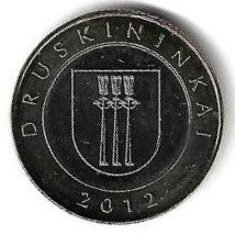 Lituania - 2 Litai 2012 (Km# 184.1)  Druskininkai