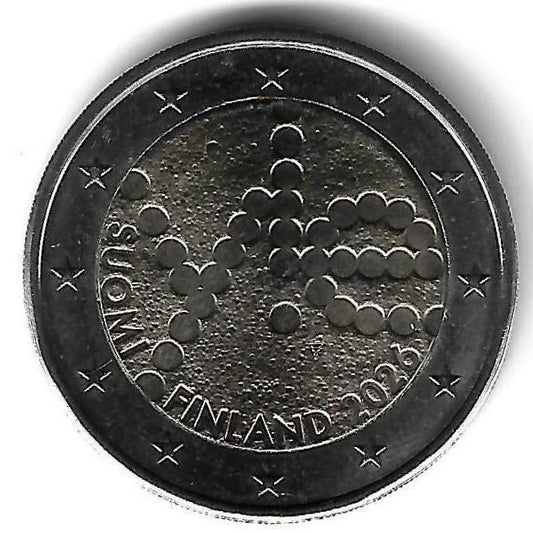 Finlandia - 2 Euro 2026 (Km# ..) Radiodifusão