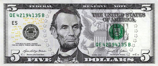 USA - 5 Dolares 2021  (# 551)