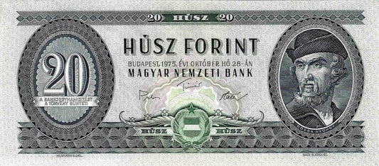 Hungria - 20 Forint 1975 (# 169f)