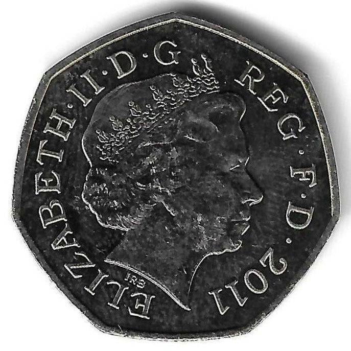 Inglaterra - 50 Pence 2011 (Km# 1175) Boxe