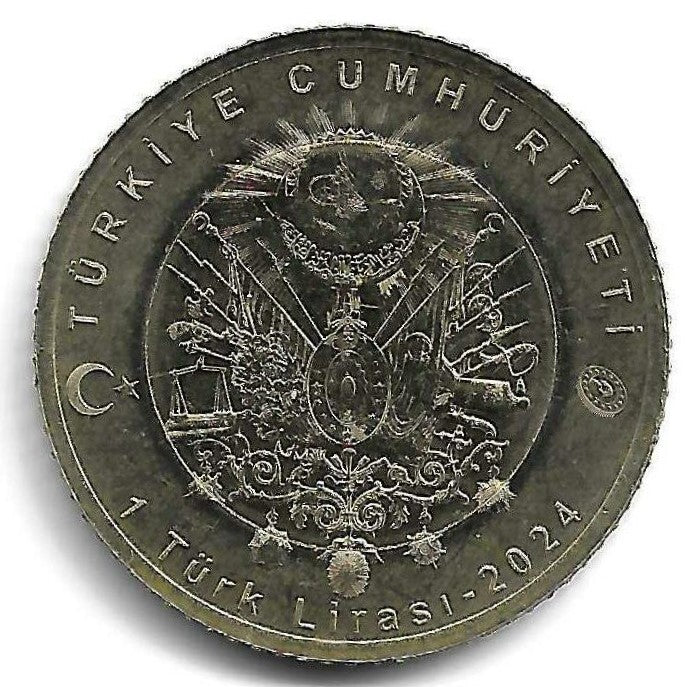 Turquia - 1 Lira 2024 (Km# ..) Orhan Gazi