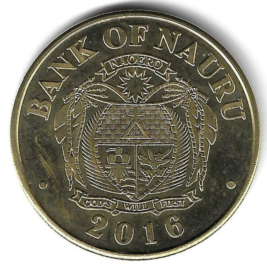 Nauru - 5 Dolares 2016 (Km# ..)  Hms Hermes