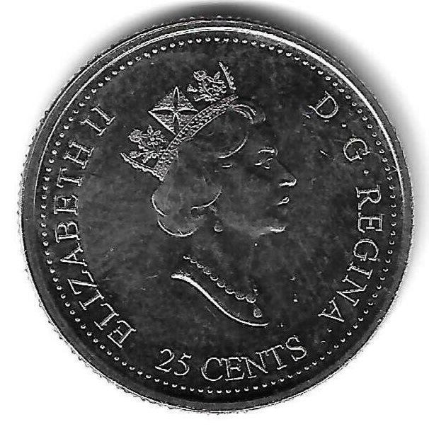 Canada - 25 Centimos 1999 (Km# 345) Abril