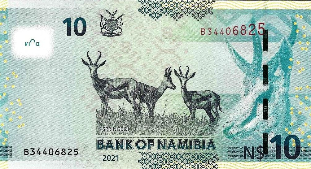 Namibia - 10 Dolares 2021 (# 16b)