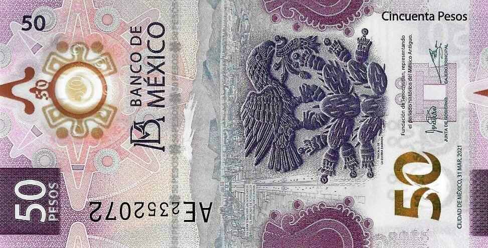 Mexico - 50 Pesos 2021 (# 132a)