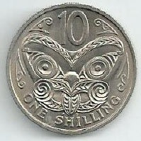 Nova Zelandia - 10 Centimos 1967 (Km# 35)