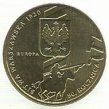 Polonia - 2 Zlote 2010 (Y# 735) Batalha Varsóvia