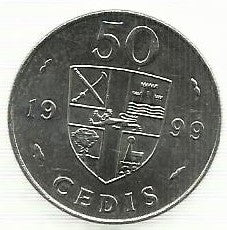 Gana - 50 Cedis 1999 (Km# 31a)