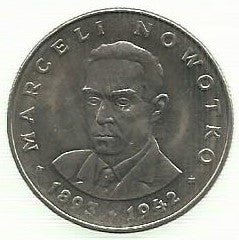 Polonia - 20 Zlotych 1974 (Km# 69) Marceli Nowotko