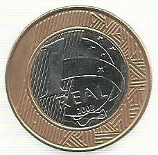 Brasil - 1 Real 2002 (Km# 652a)