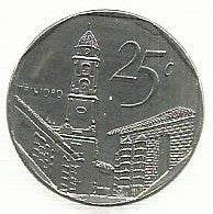 Cuba - 25 Centavos 2000 (Km# 577)