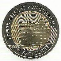 Polonia - 5 Zlotych 2016 (Km# 950) Castelo Szczecin