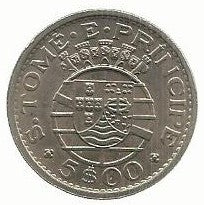 S.T. Principe - 5$00 1971 (Km# 22)