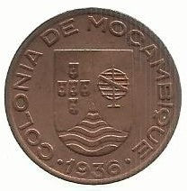 Moçambique - 20 Centavos 1936 (Km# 64)