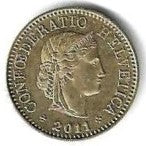 Suiça - 5 Rappen 2011 (Km# 26c)