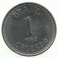 Brasil - 1 Cruzado 1988 (Km# 605)