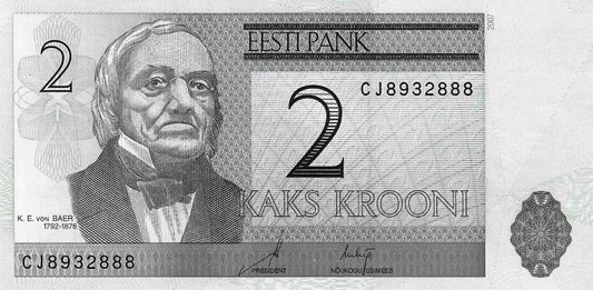 Estonia - 2 Krooni 2007 (# 85b)