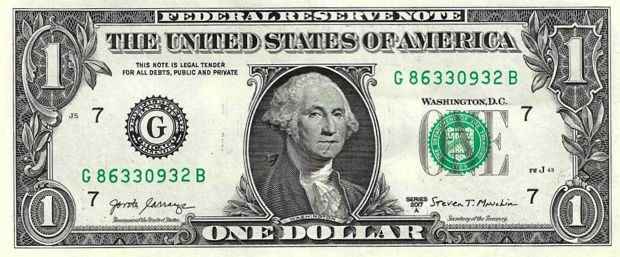 USA - 1 Dolar 2017A (# 544c) Chicago