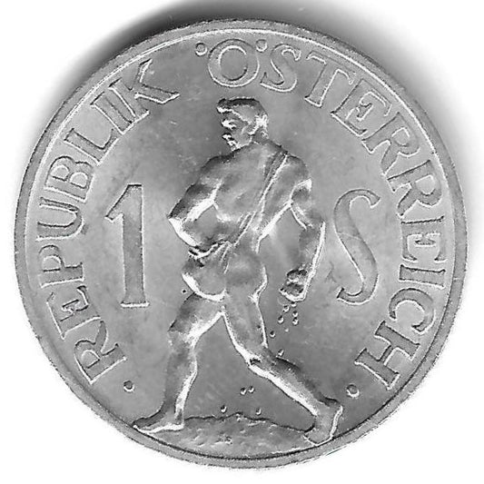 Austria - 1 Schilling 1957 (Km# 2871)