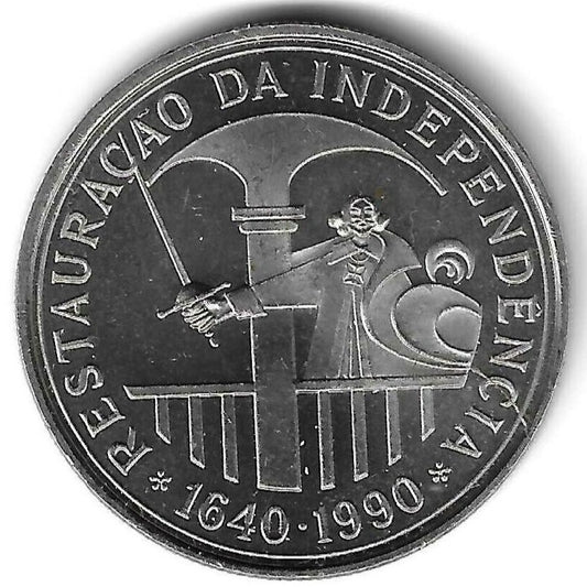 Portugal - 100$00 1990 (Km#651) Restauraçao