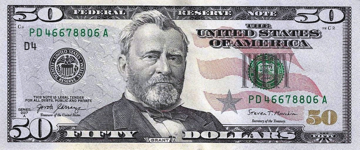 USA - 50 Dolares 2017 A (# 547d)
