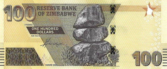 Zimbabwe - 100 Dolares 2023 (# 106b)