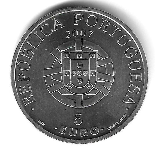 Portugal - 5 Euro 2007 (Km# 782) Laurisilva